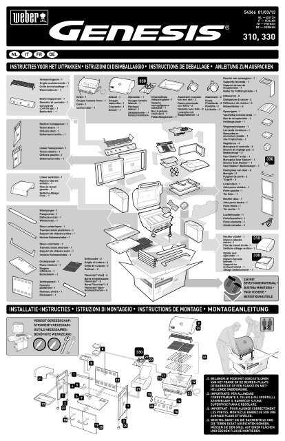 weber genesis e 310 instruction manual