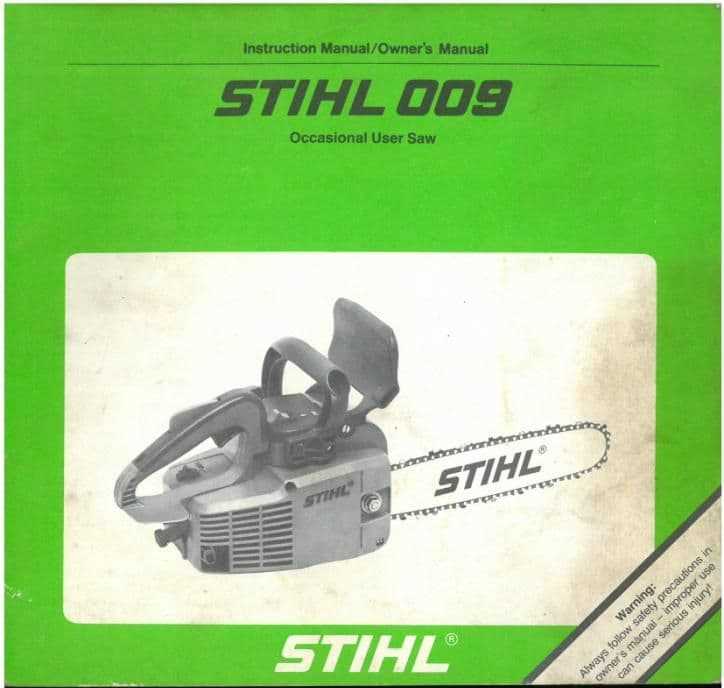 stihl chainsaw instruction manual