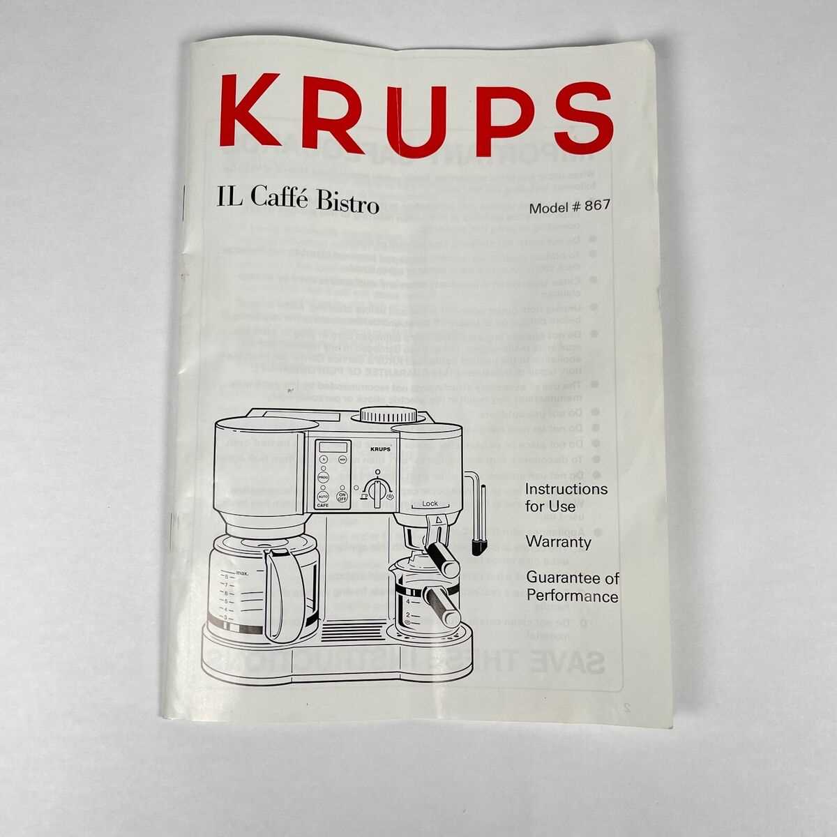 krups fnd1 instruction manual