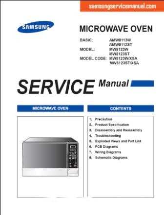 samsung microwave oven instruction manual