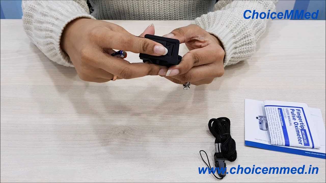 choicemmed pulse oximeter instruction manual