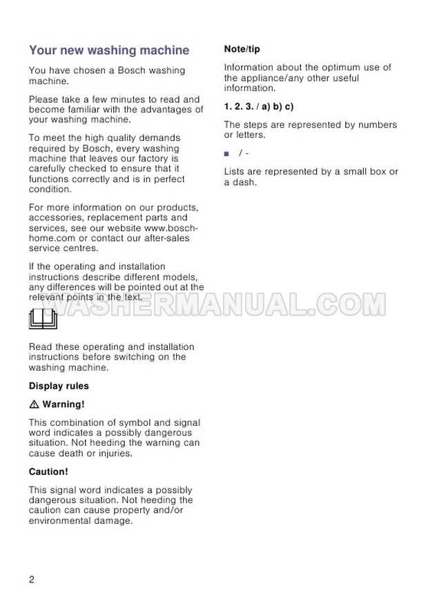 bosch dishwasher instruction manual