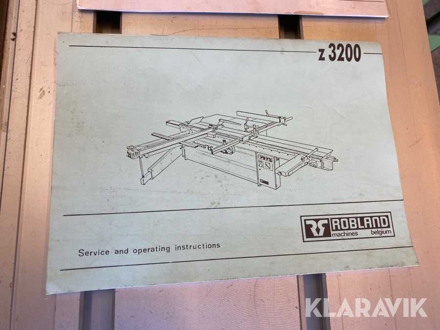 robland z320 instruction manual