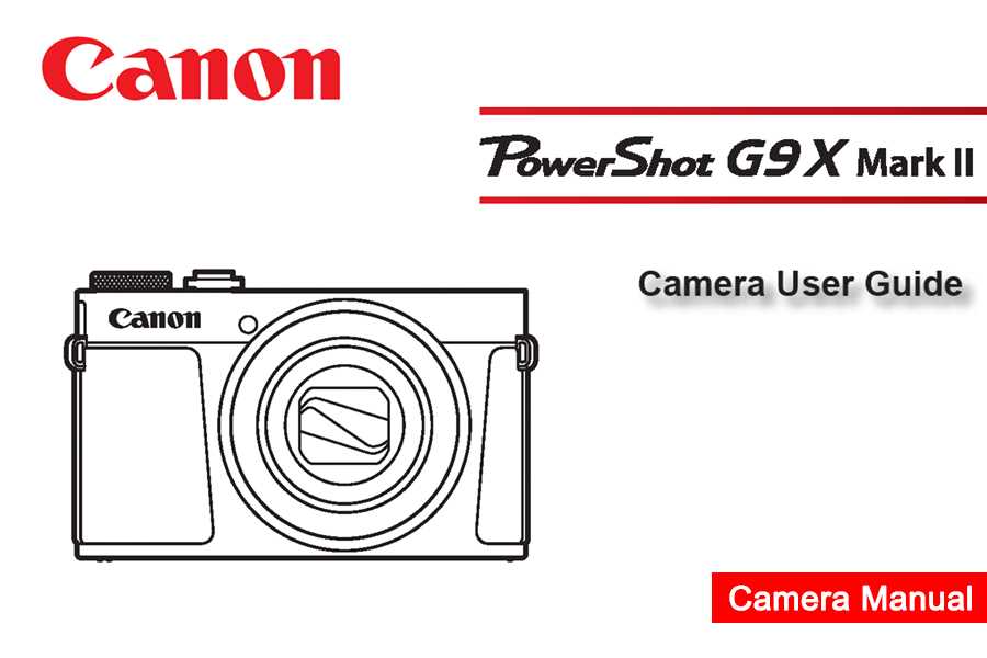 canon powershot g7x instruction manual