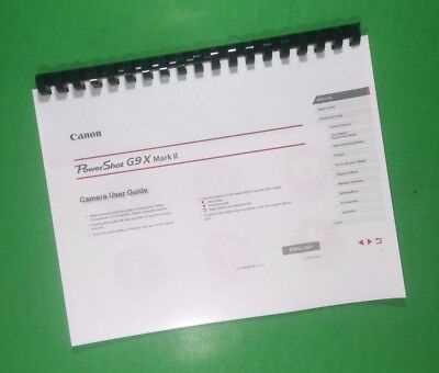 canon g9x instruction manual