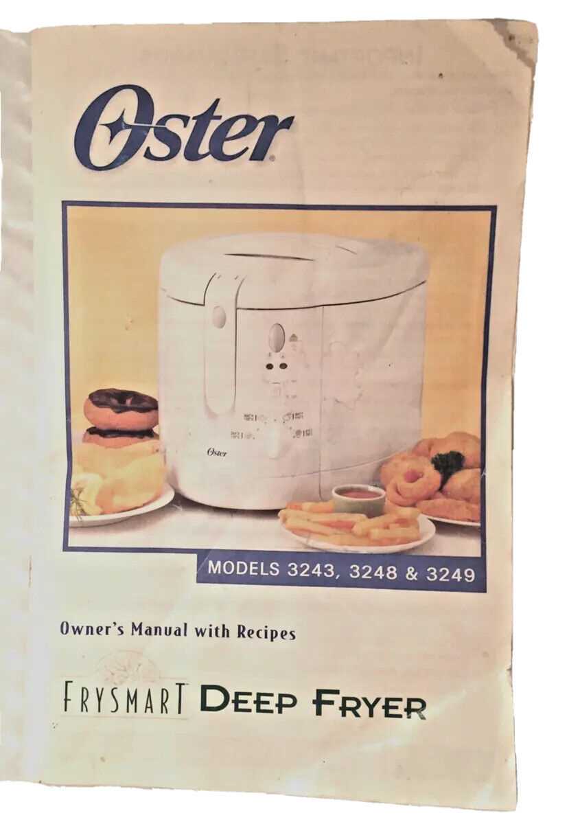 rival deep fryer instruction manual