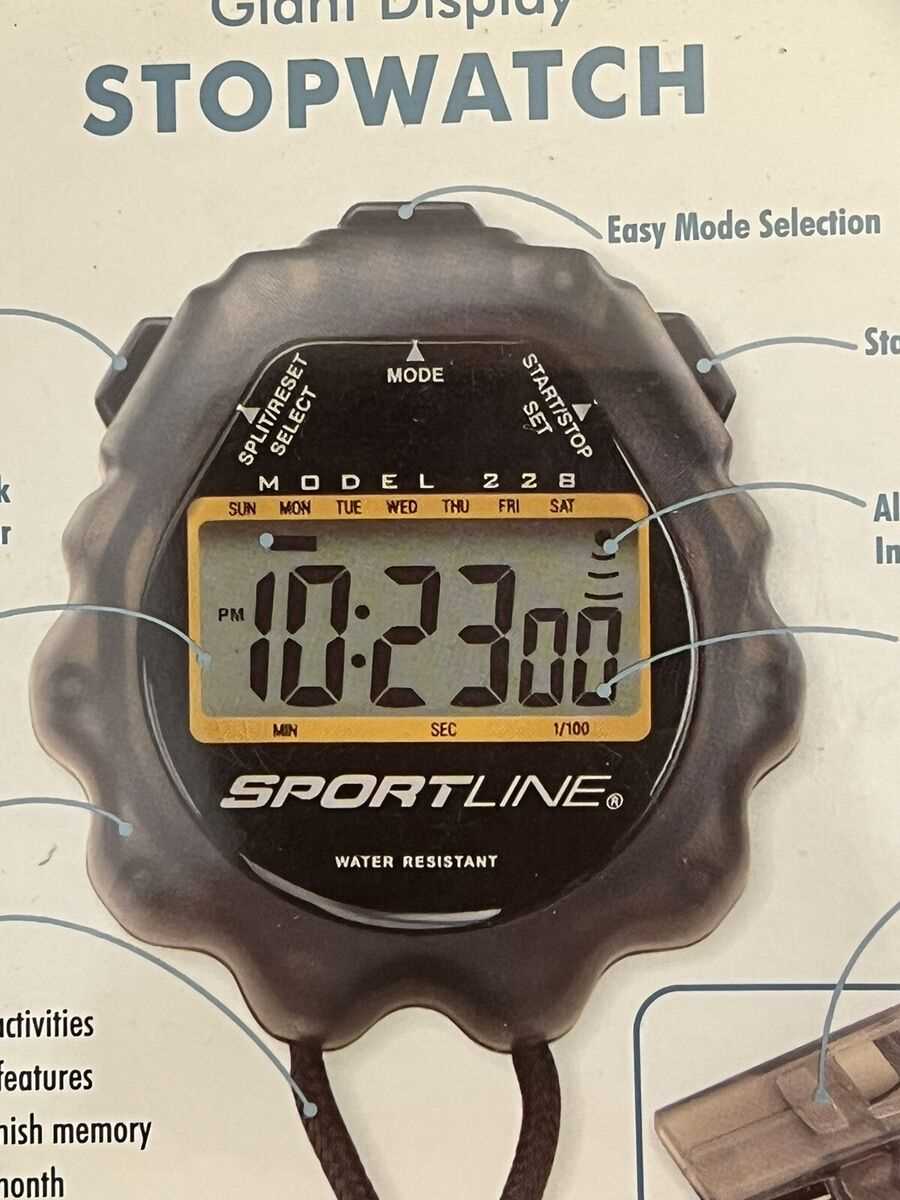 sportline 240 stopwatch instruction manual