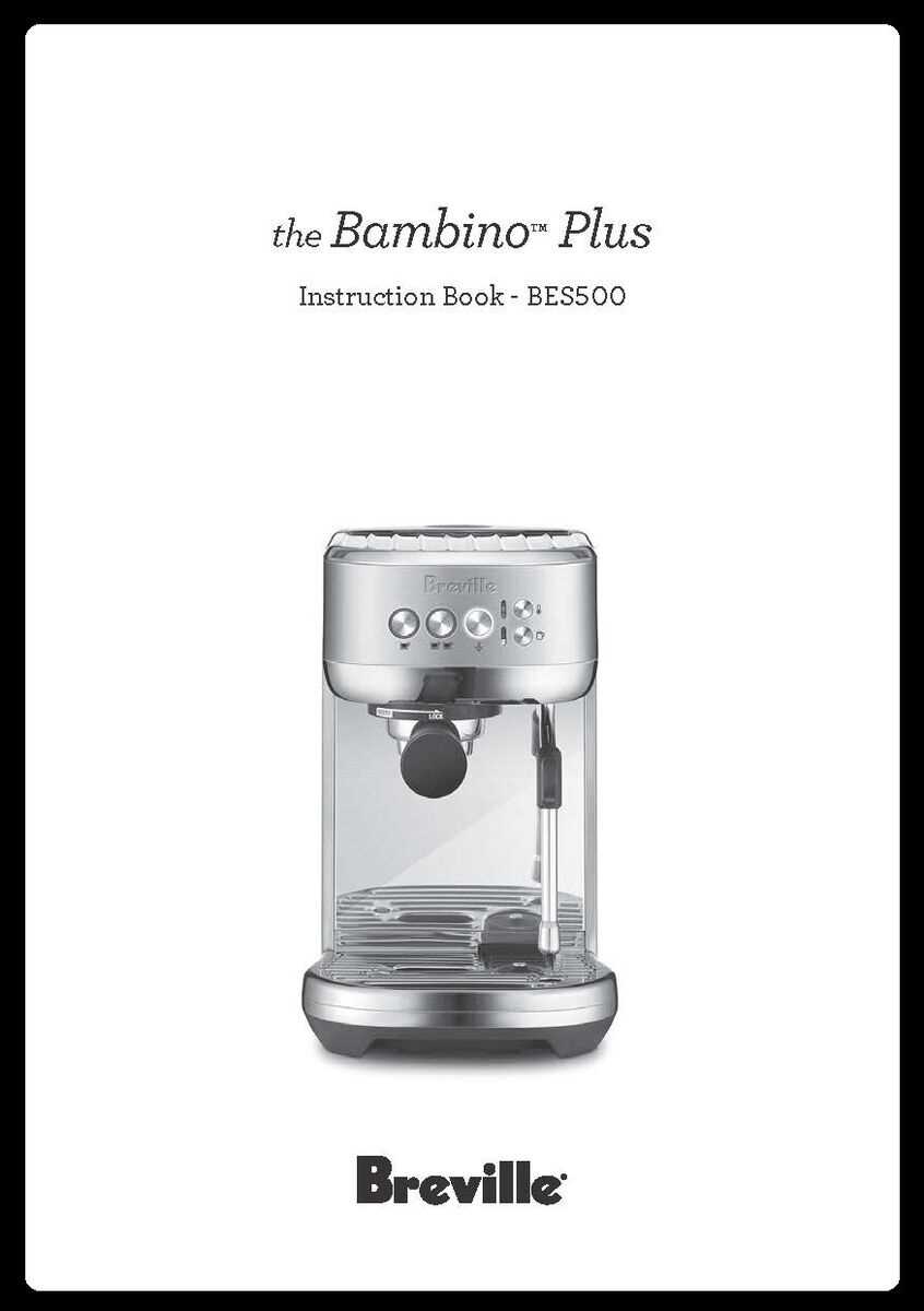 breville espresso instruction manual