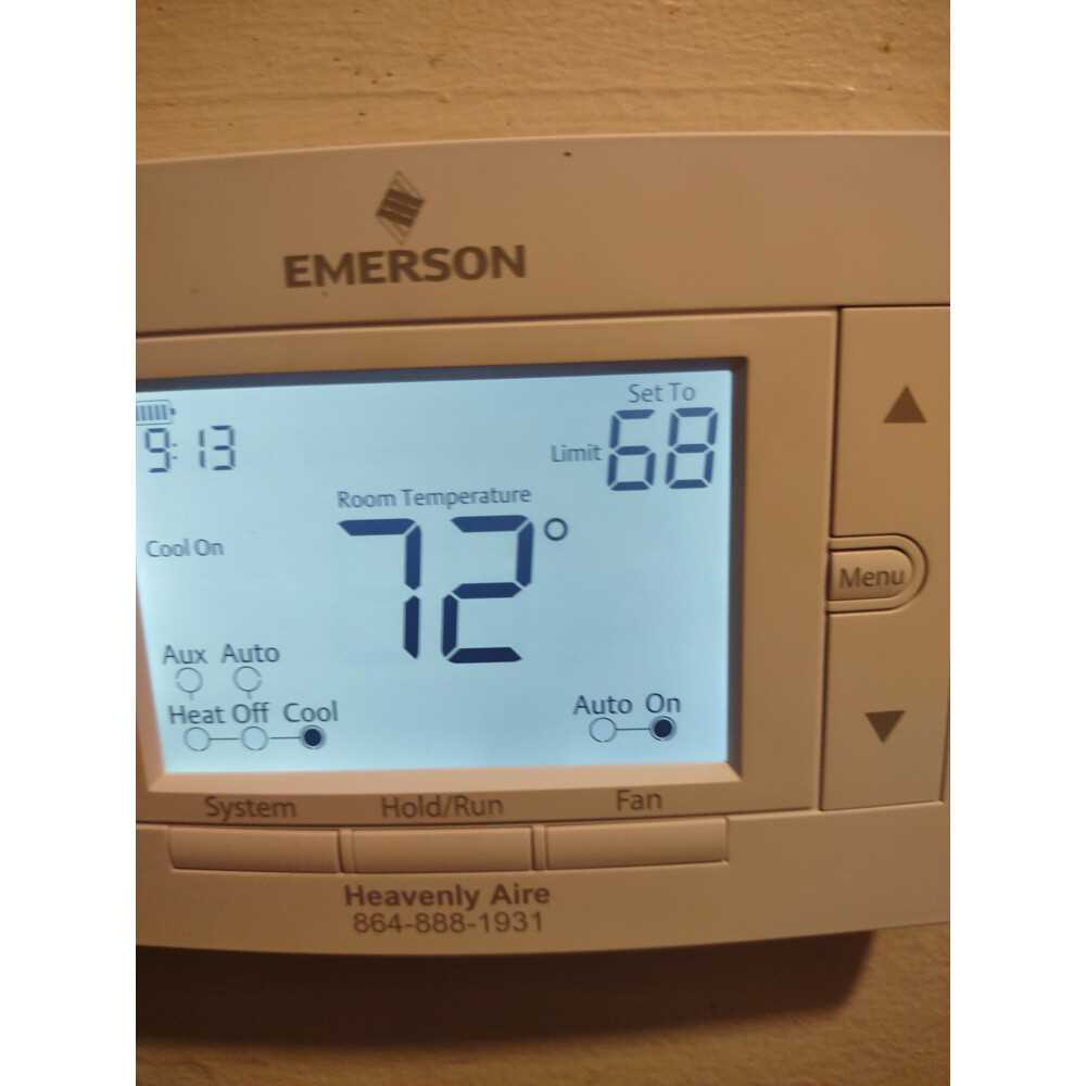 instruction manual for emerson thermostat