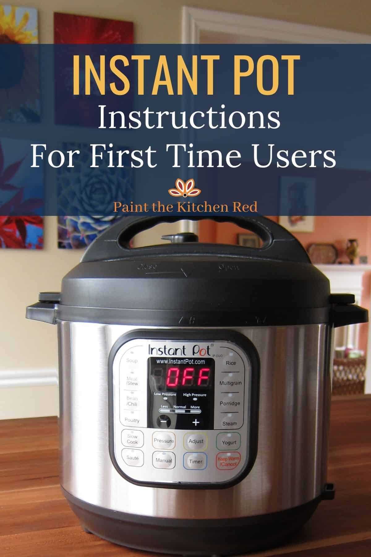 instant pot pro instruction manual