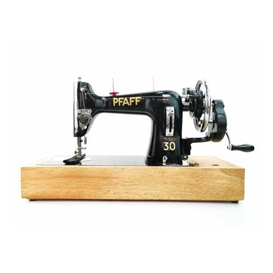 pfaff 30 sewing machine instruction manual