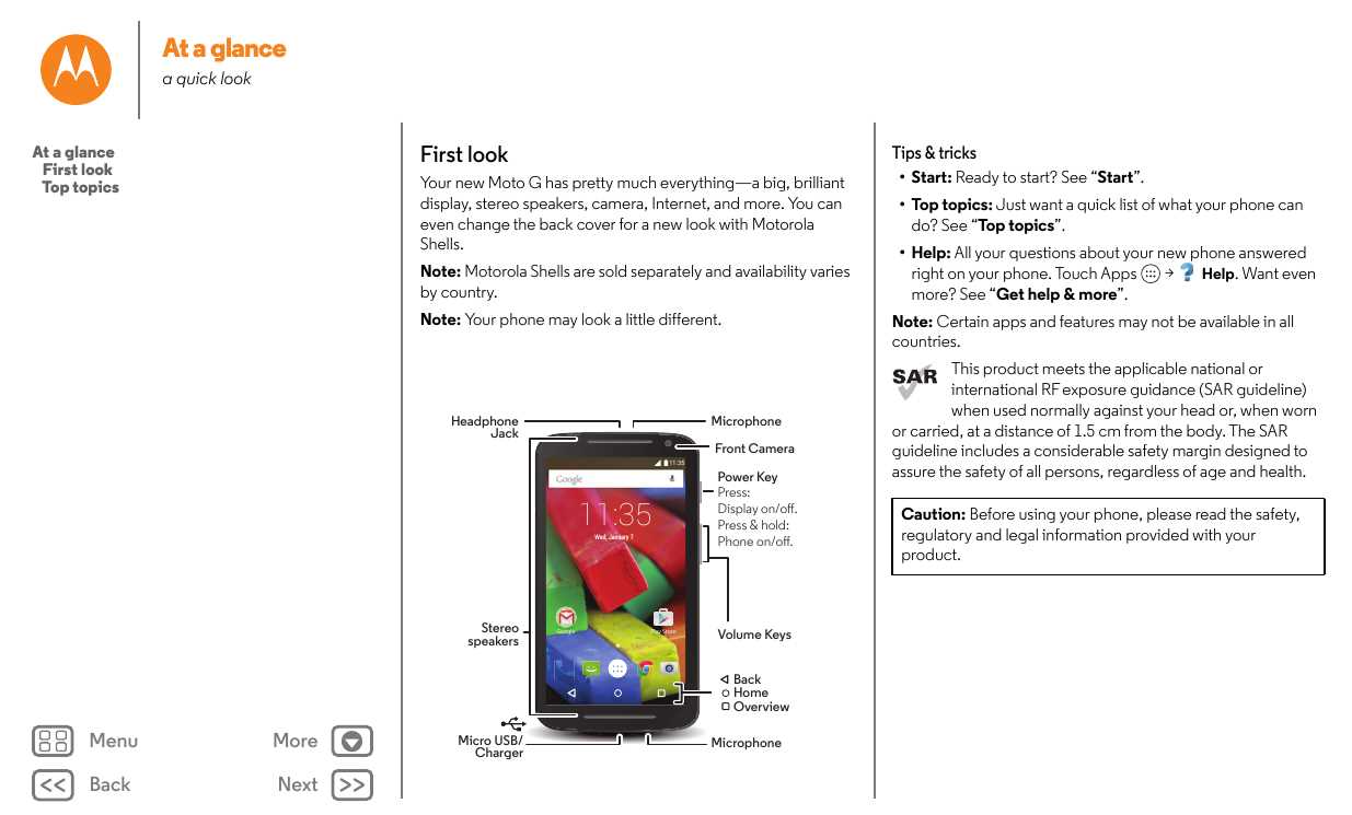 moto e instruction manual