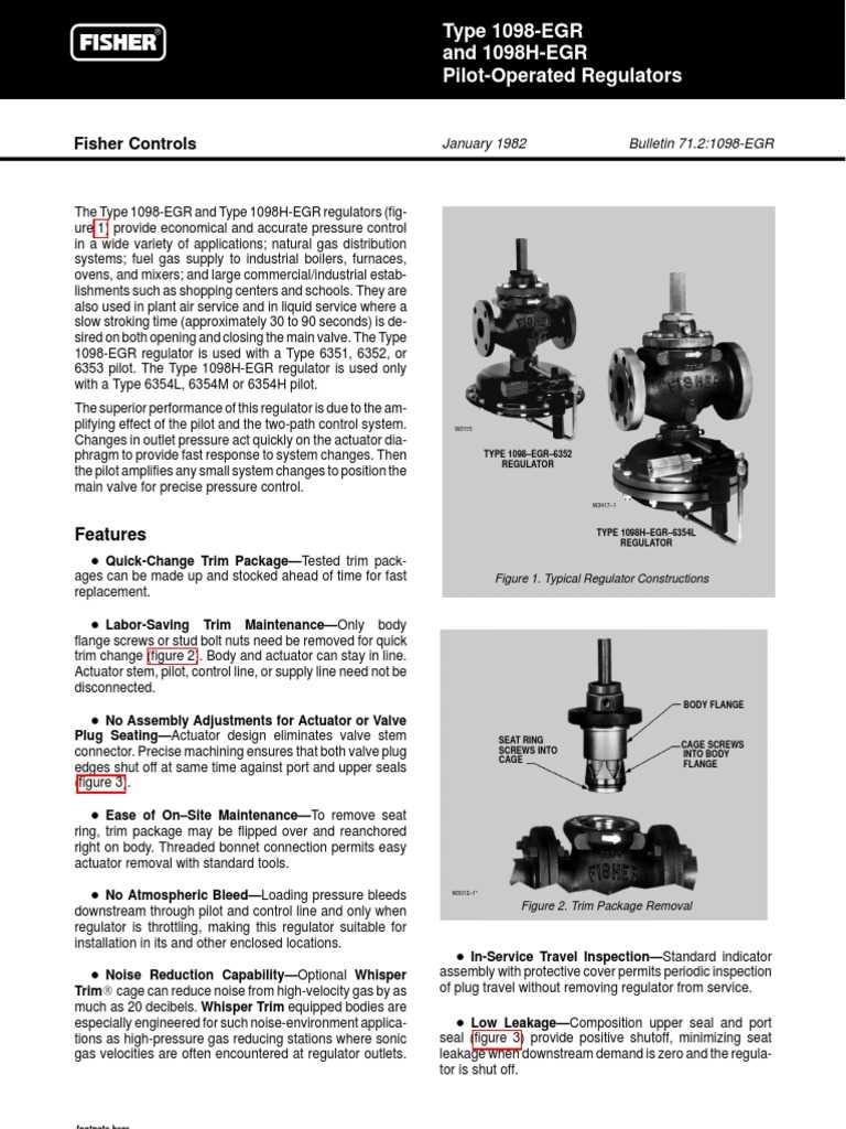 fisher 1098 regulator instruction manual