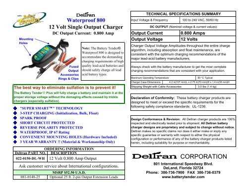 battery tender jr instruction manual