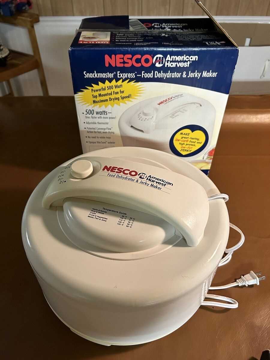 nesco american harvest dehydrator instruction manual