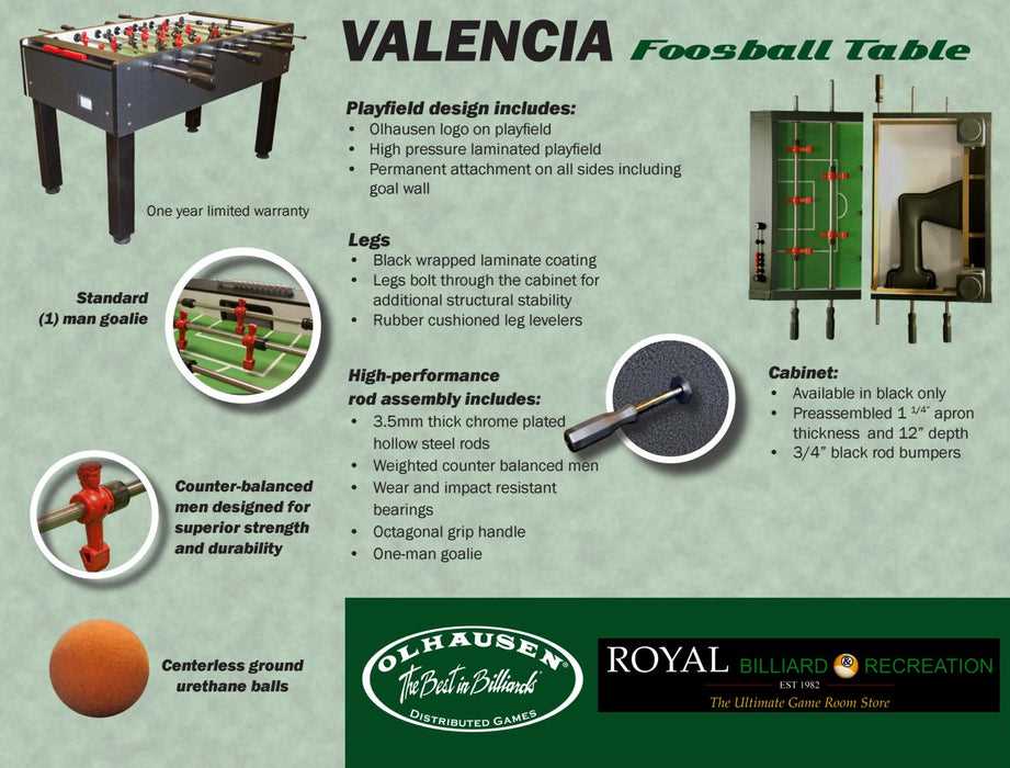 foosball table instruction manual