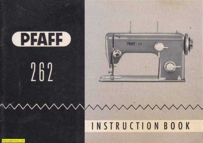 pfaff 260 sewing machine instruction manual