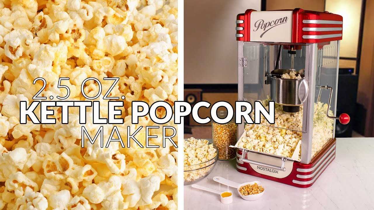 instruction manual for nostalgia popcorn maker