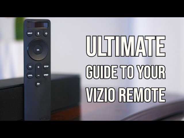 manual vizio sound bar remote instructions