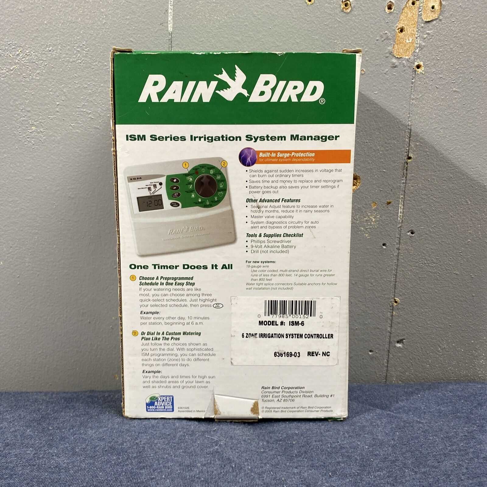 rainbird ism 6 instruction manual