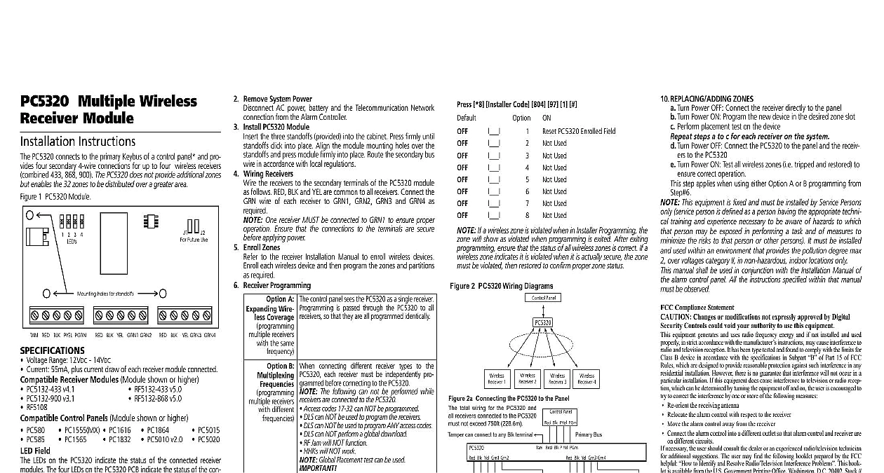 dsc power series 433 instruction manual