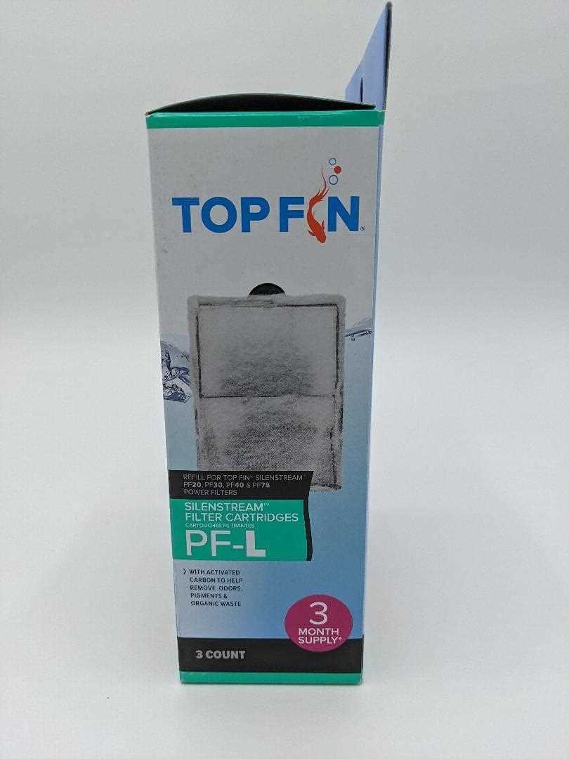 top fin silentstream 40 power filter with cartridge instruction manual