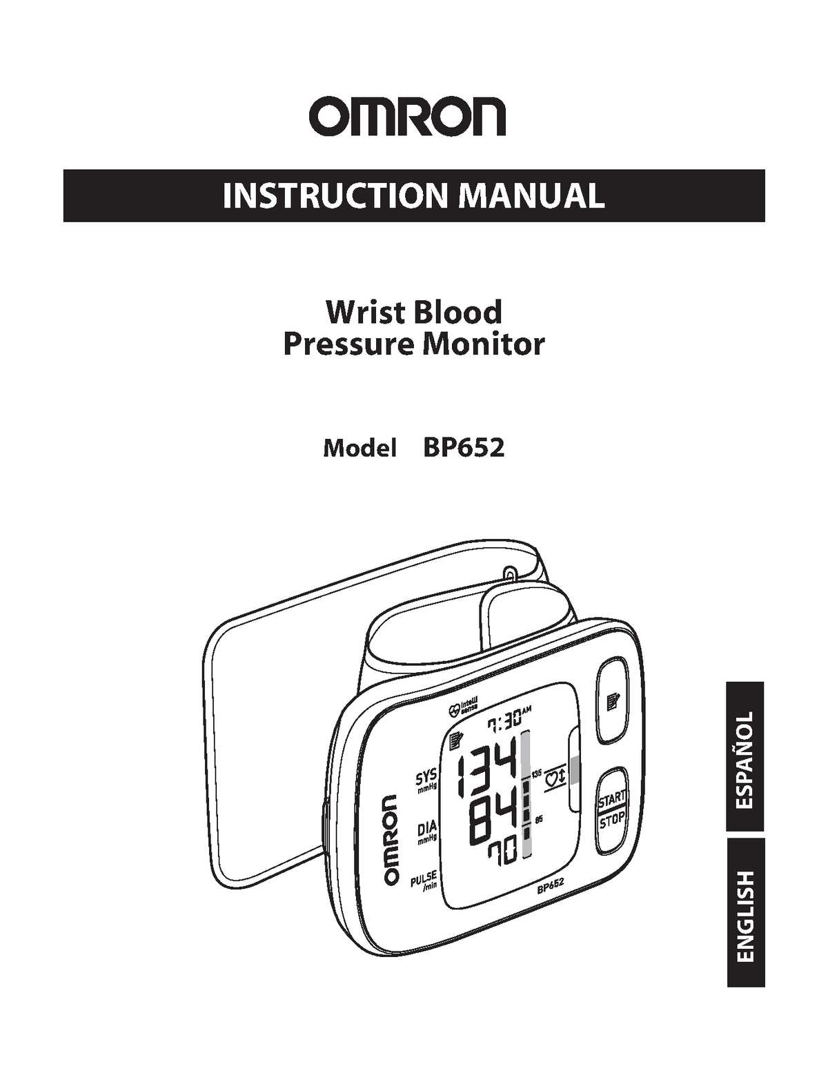 omron bp652 instruction manual