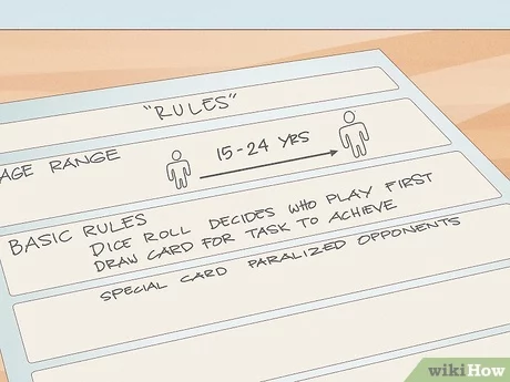 how to make an instruction manual for a board game