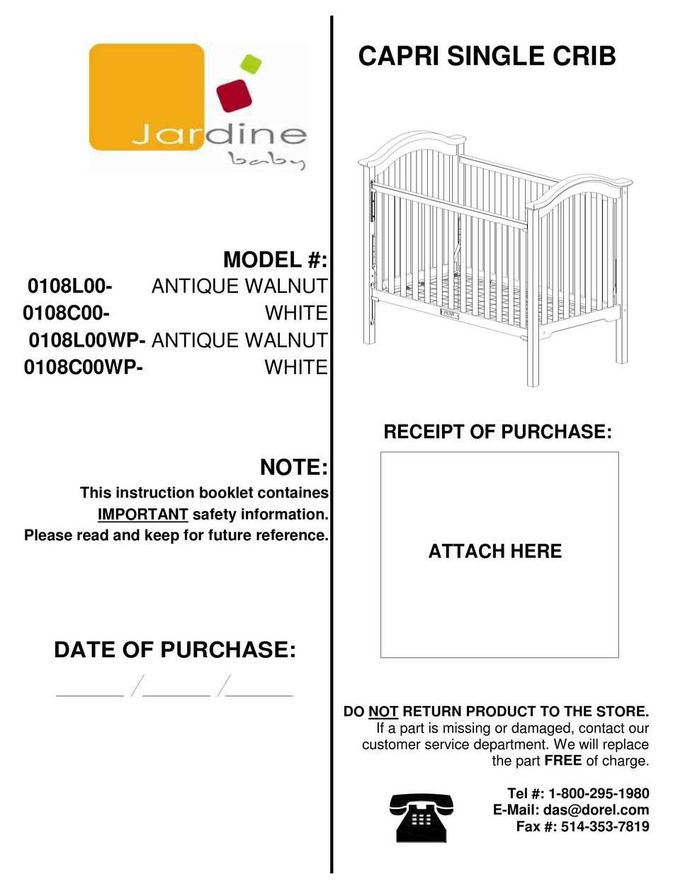 graco ashland classic crib instruction manual