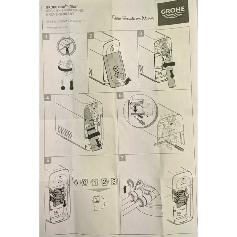 grohe blue instruction manual