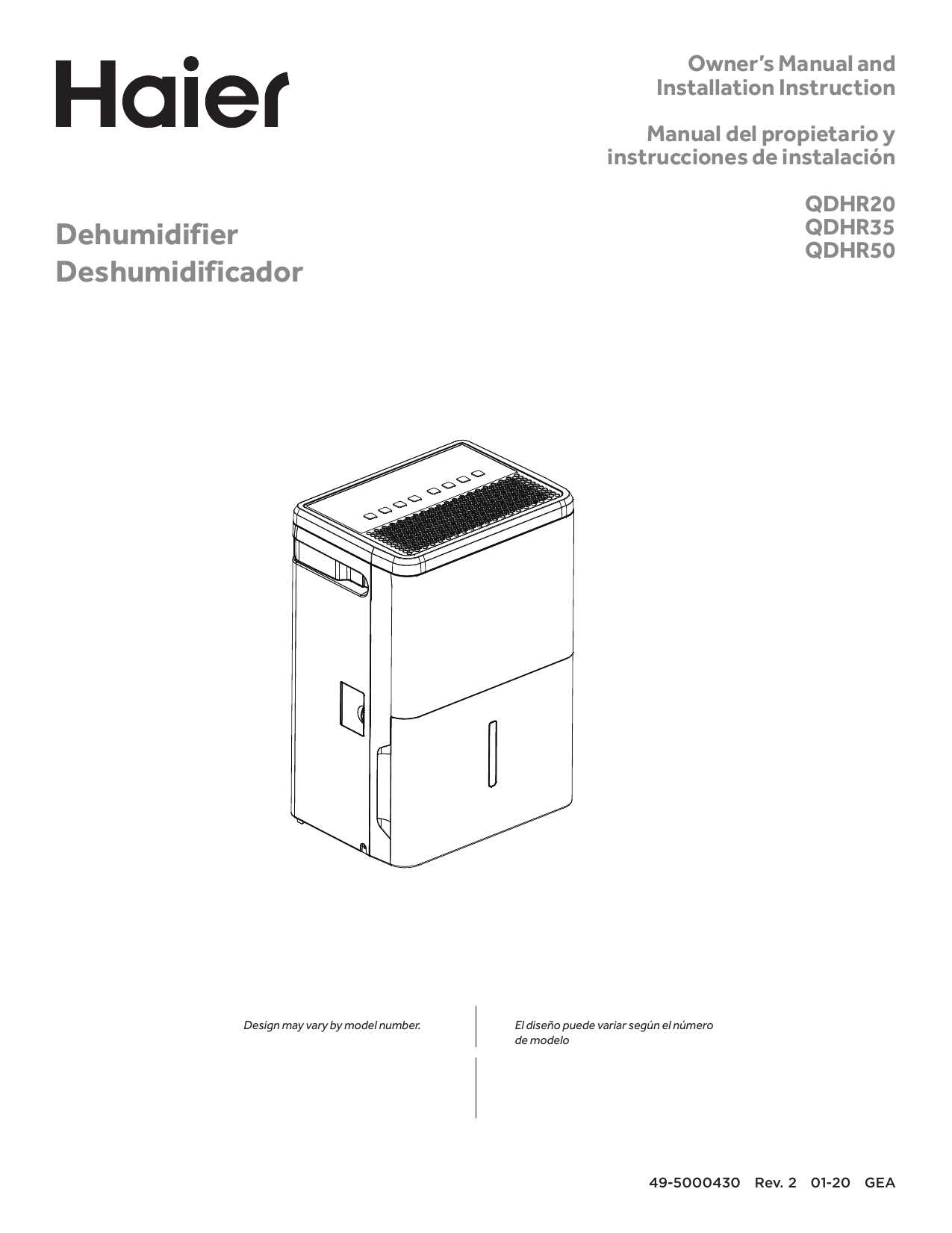 haier dehumidifier instruction manual