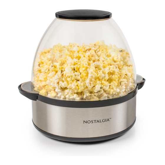 instruction manual for nostalgia popcorn maker