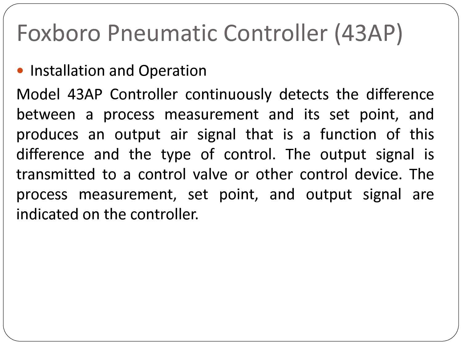 foxboro 43ap instruction manual