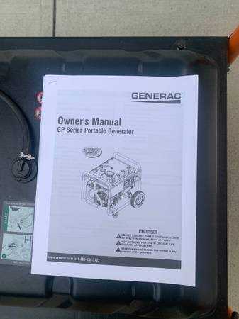 generac gp5500 instruction manual