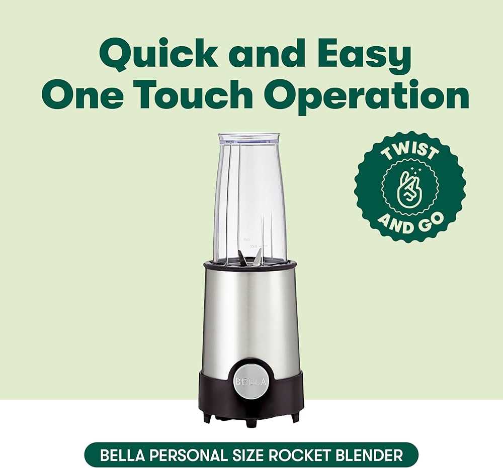 bella rocket blender instruction manual