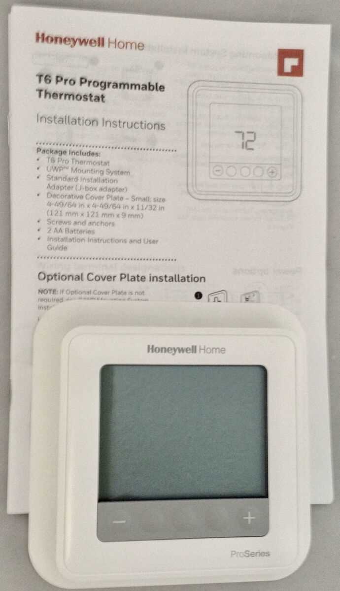 honeywell t4 pro instruction manual