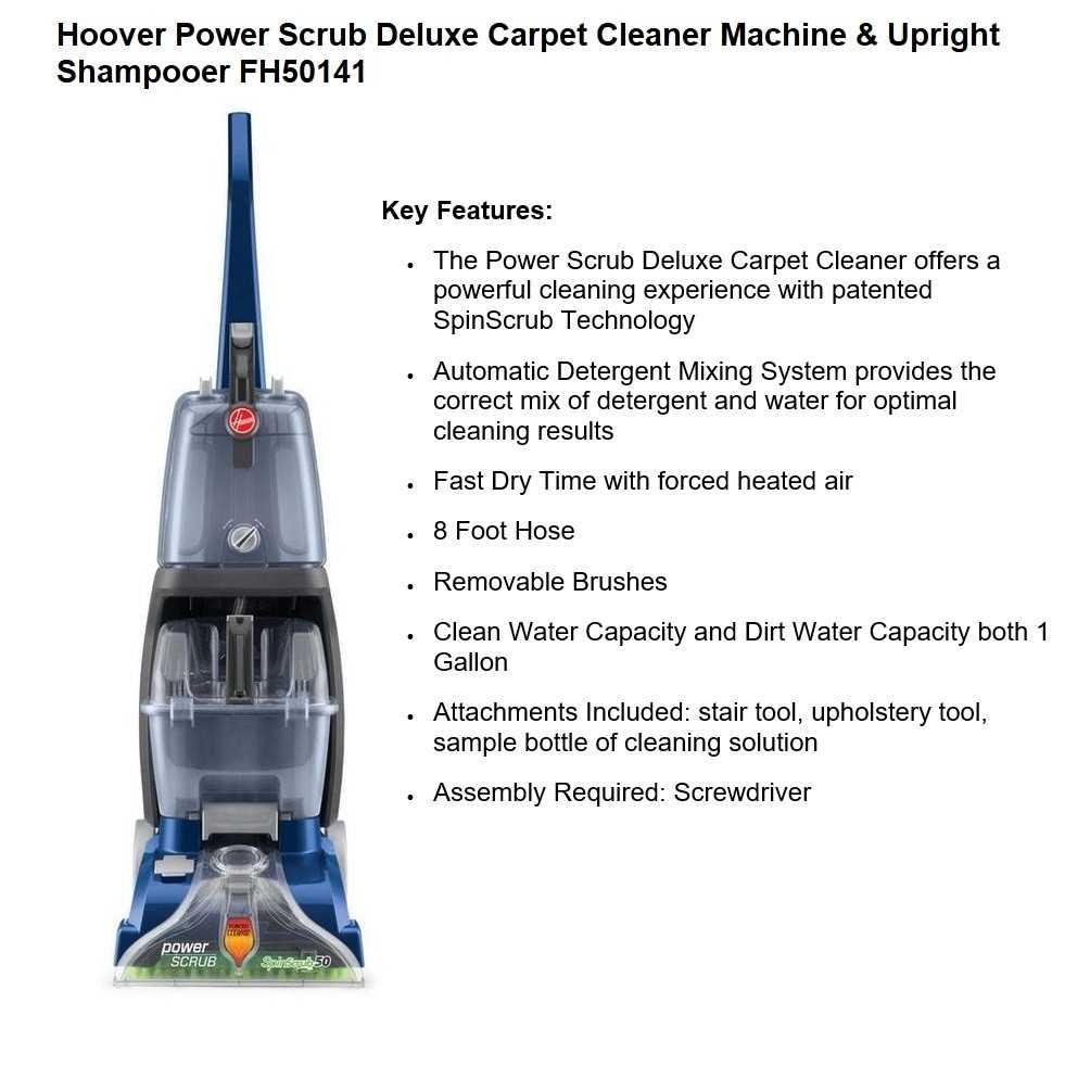 hoover power scrub deluxe instruction manual