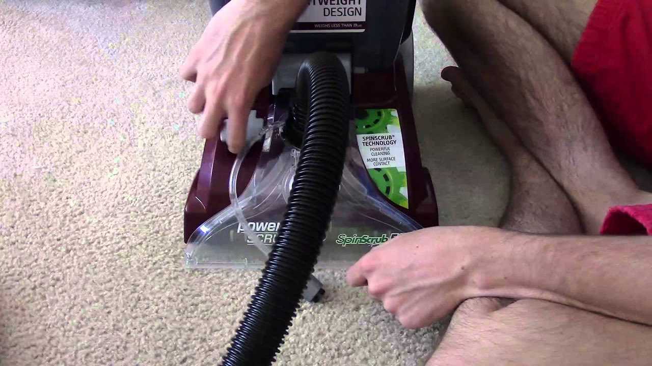 hoover power scrub deluxe instruction manual