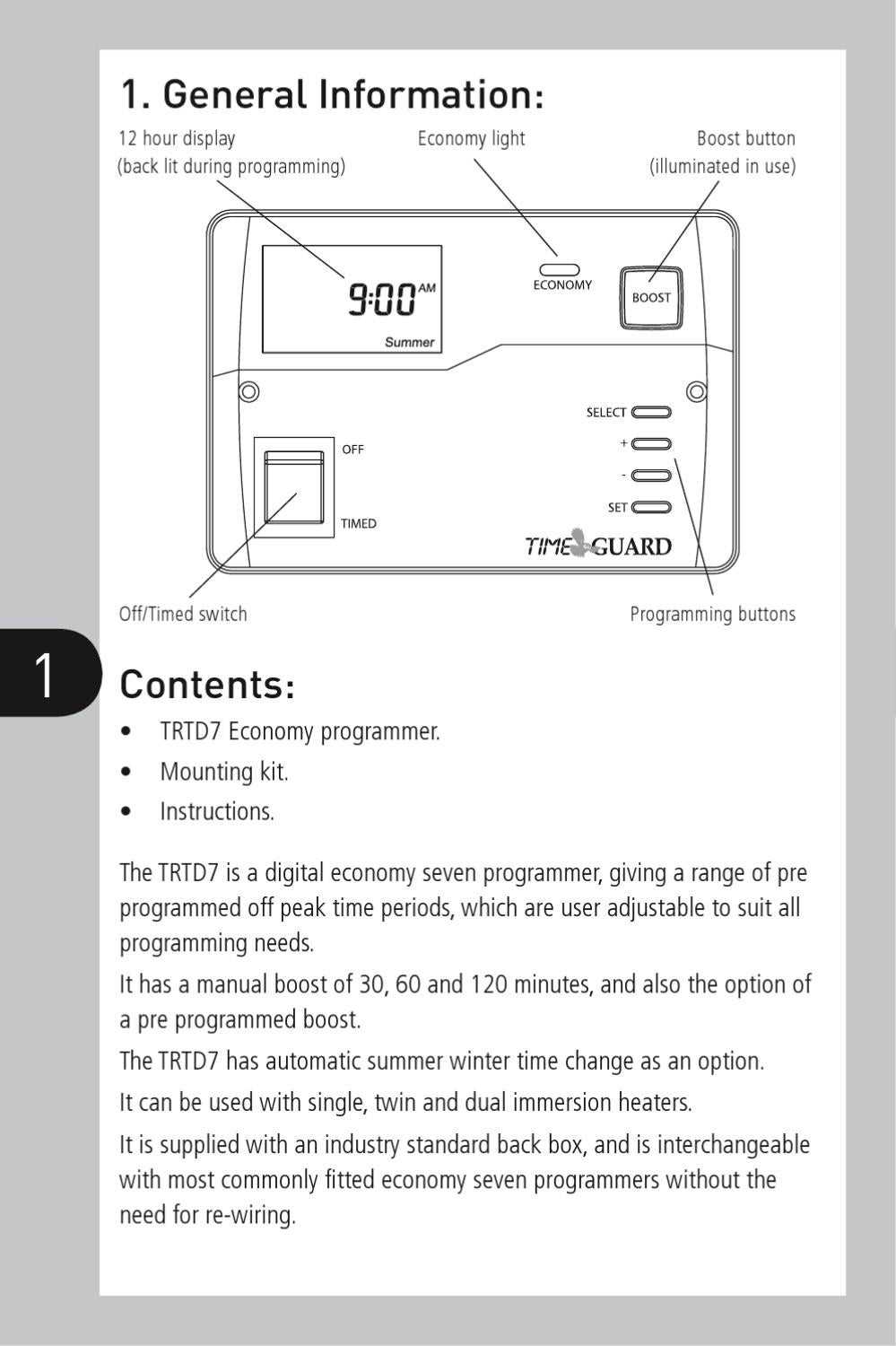 horstmann economy 7 instruction manual