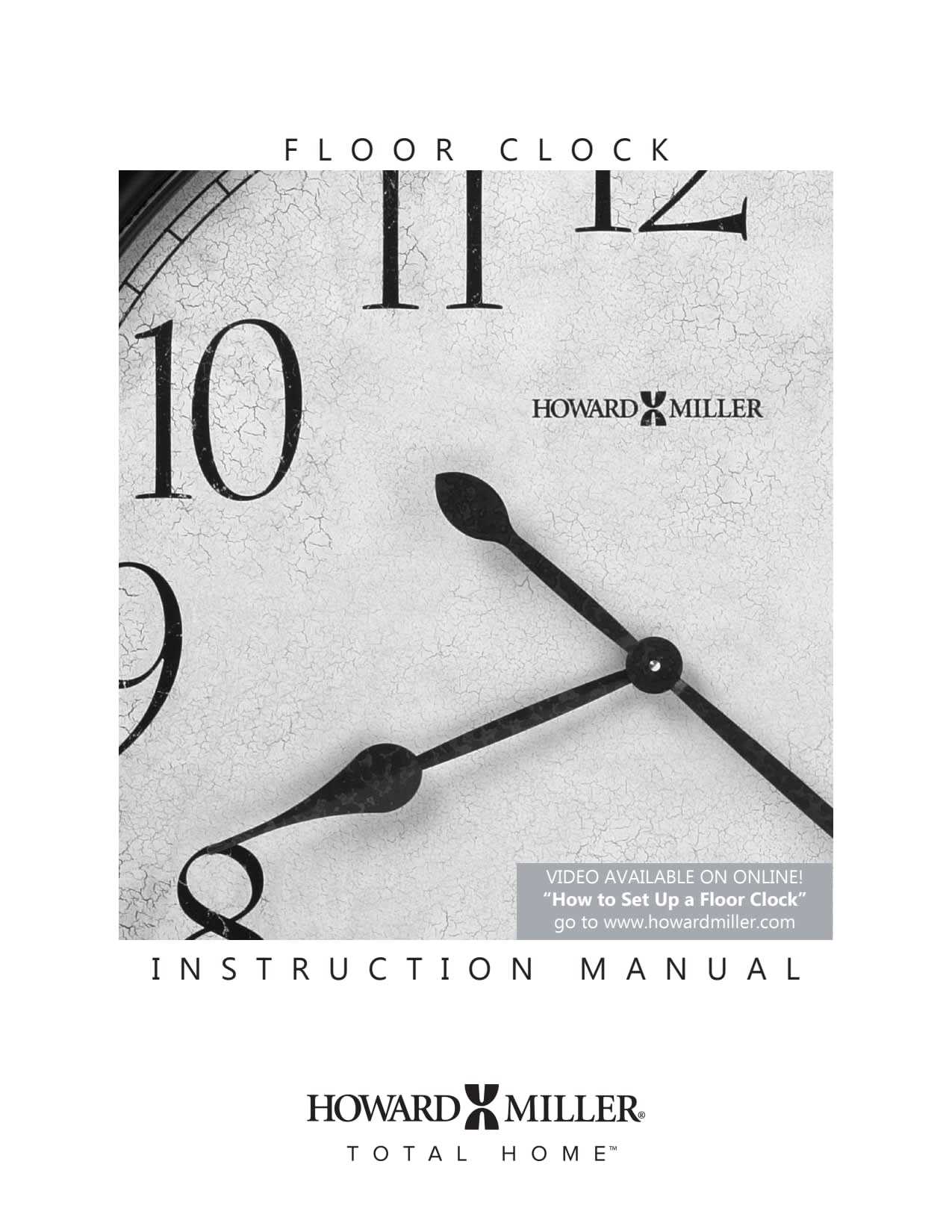 howard miller grandfather clock instruction manual