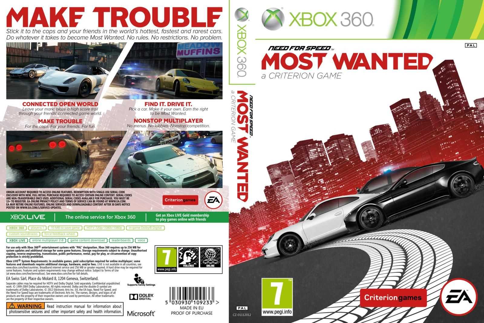 need for speed most wanted instruction manual