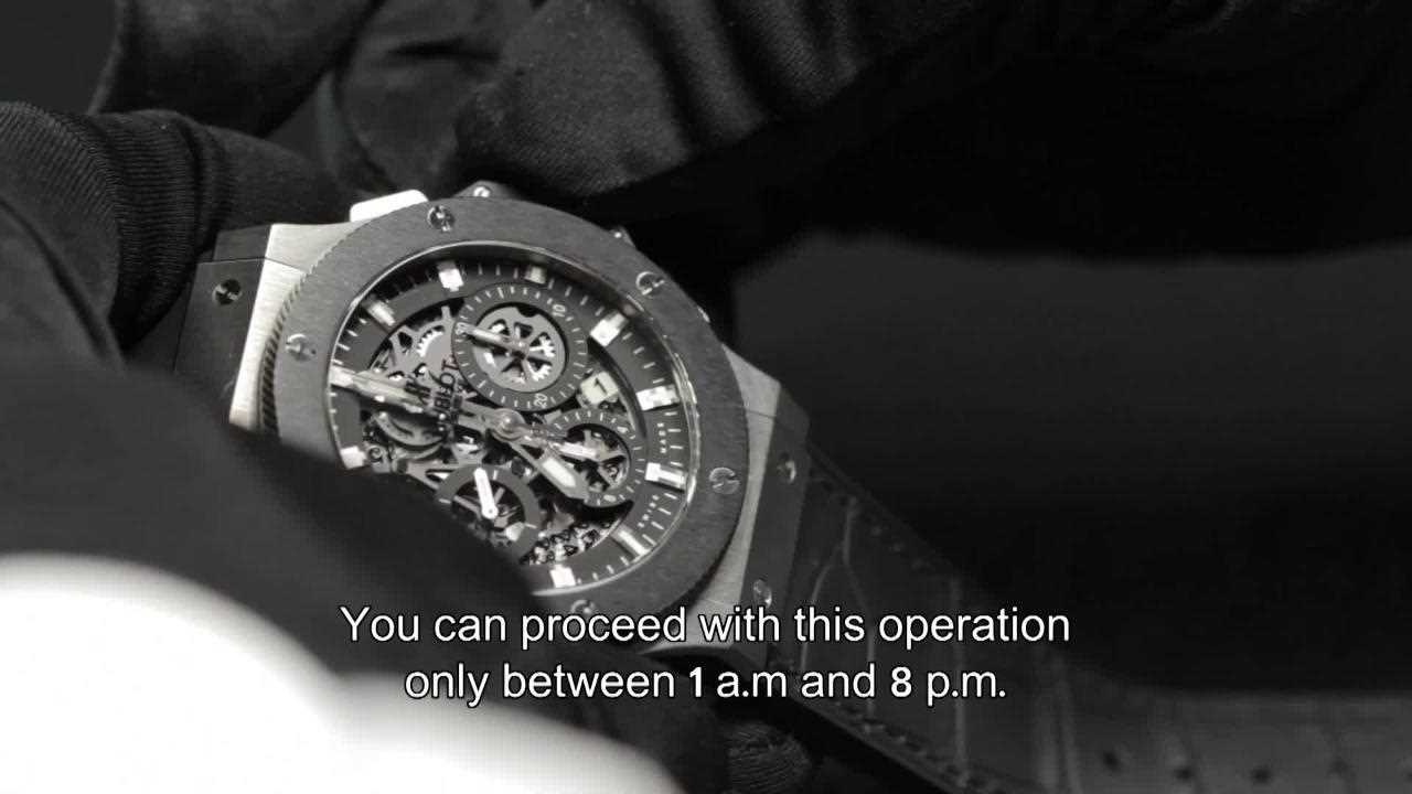 hublot big bang instruction manual