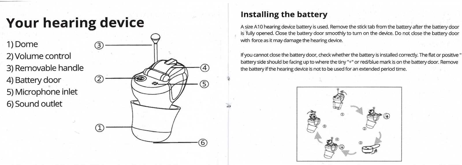 hue hearing aid instruction manual