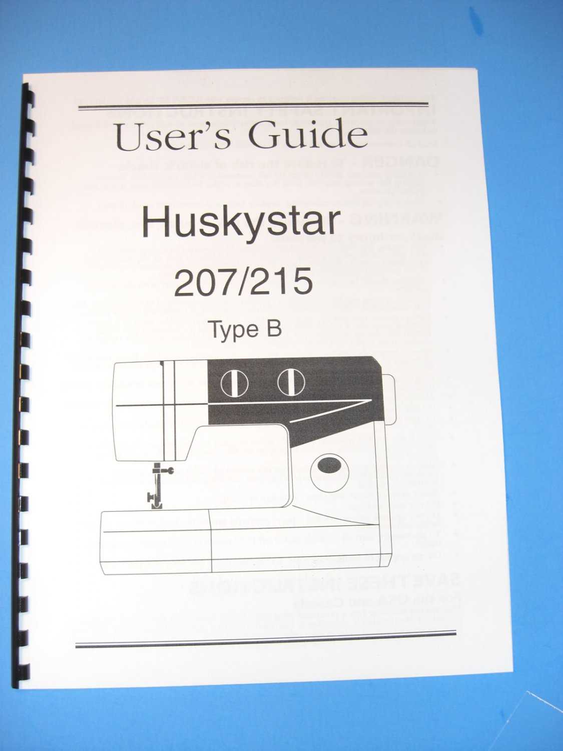 huskystar 207 instruction manual