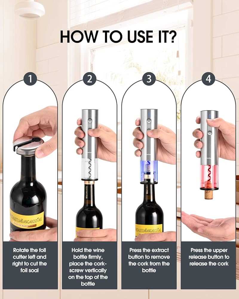 oster wine opener instruction manual