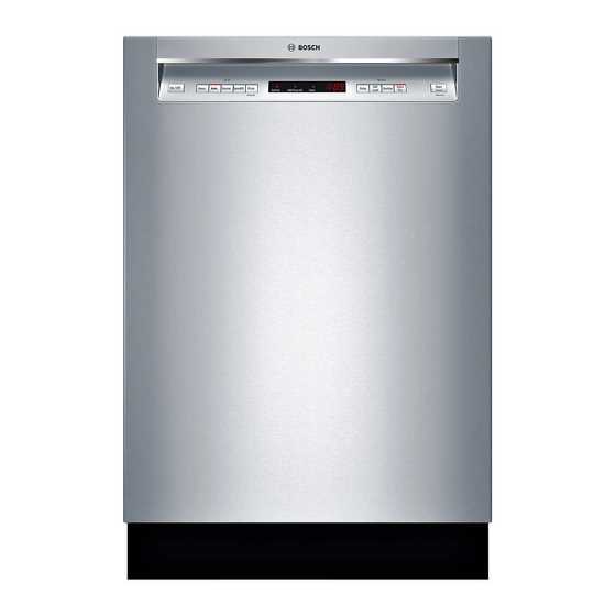 install bosch dishwasher instruction manual