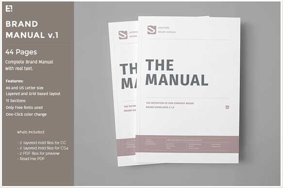 instruction manual design template