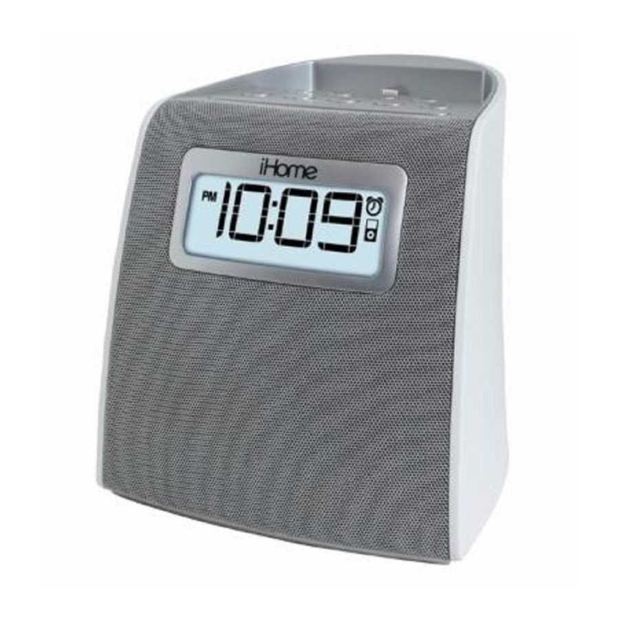 instruction manual for ihome clock radio