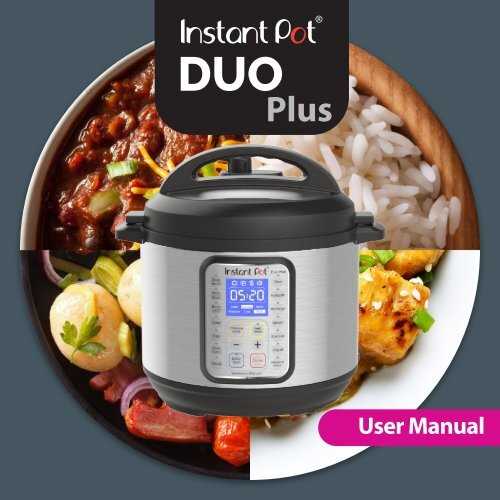 instruction manual for instant pot