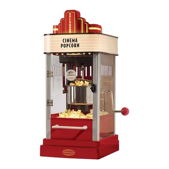 instruction manual for nostalgia popcorn maker